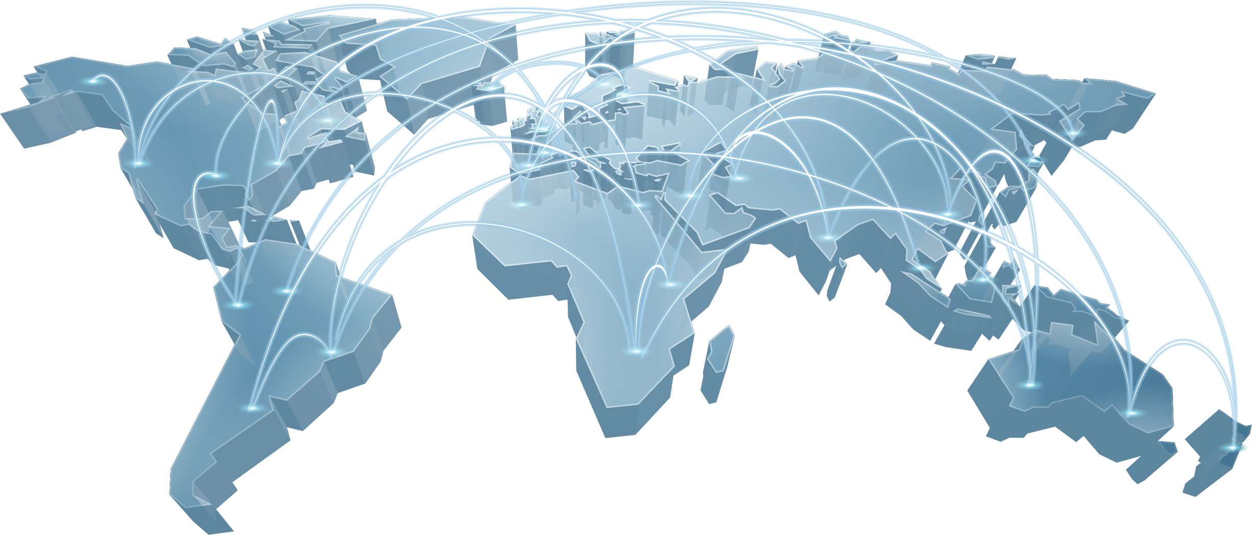 World Map Background Globe Global Trade Concept